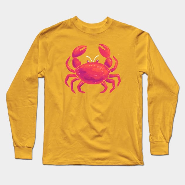 Crabby Long Sleeve T-Shirt by Alexandra Franzese